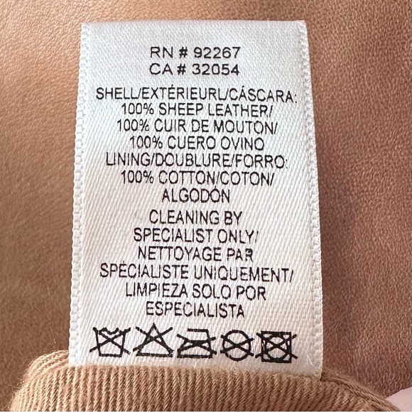 Anthropologie Slouchy Leather Shoulder Bag Lamb Sheep Oversized Tote Camel Tan - Picture 6 of 14